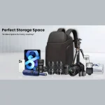 کوله پشتی دوربین ظرفیت بزرگ Bange BG-7277-15 | بازشو 180 درجه و محفظه سه پایه